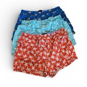 Banana Republic Boxers in Blue, Light Blue, and Red